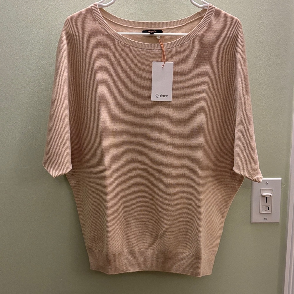 Quince Lightweight Cotton Cashmere Sweater